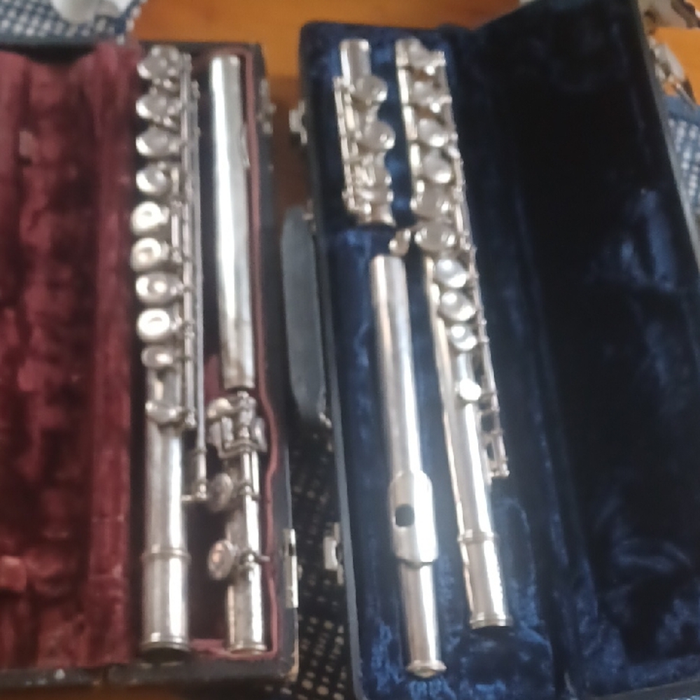 Two Flutes One In Great Condition /2nd In Ok Condition. Brand Mirage & Armstrong